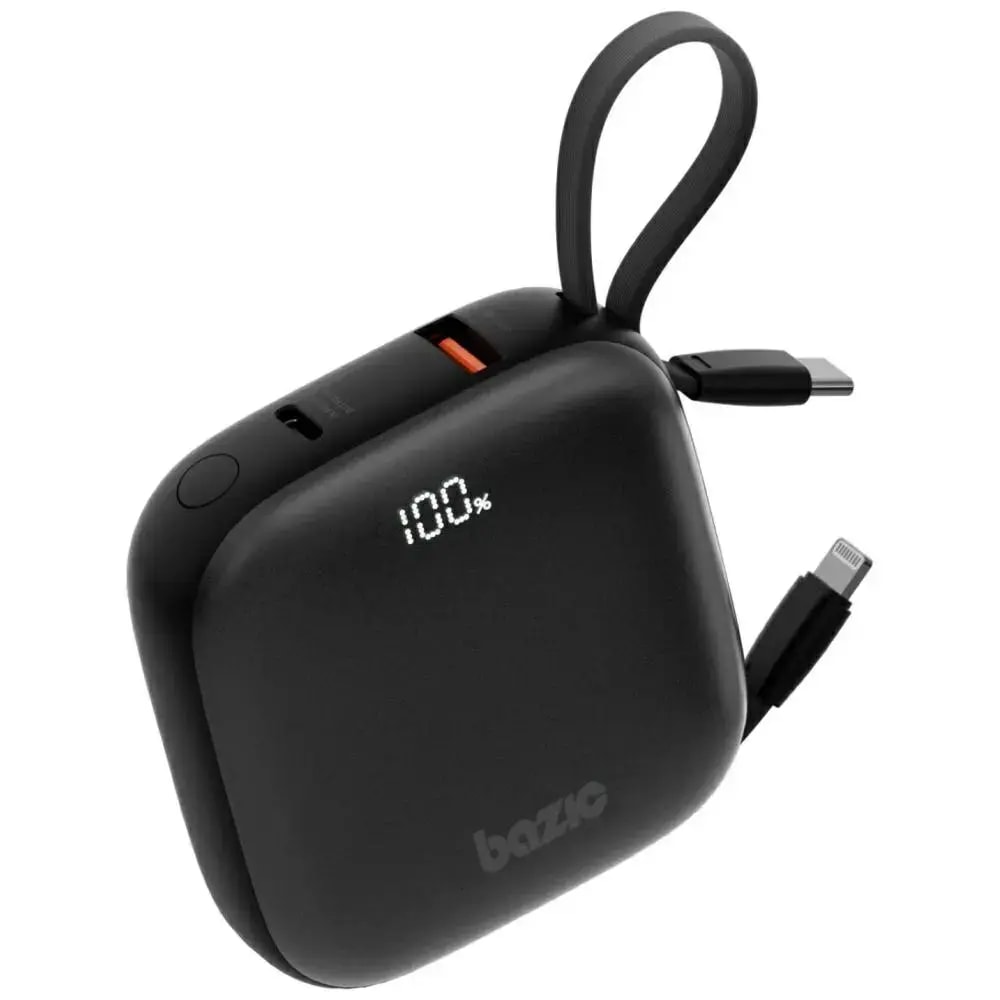 Akupank Energea Bazic 4-in-1 Fusion, 10 000 mAh, 22,5 W, must