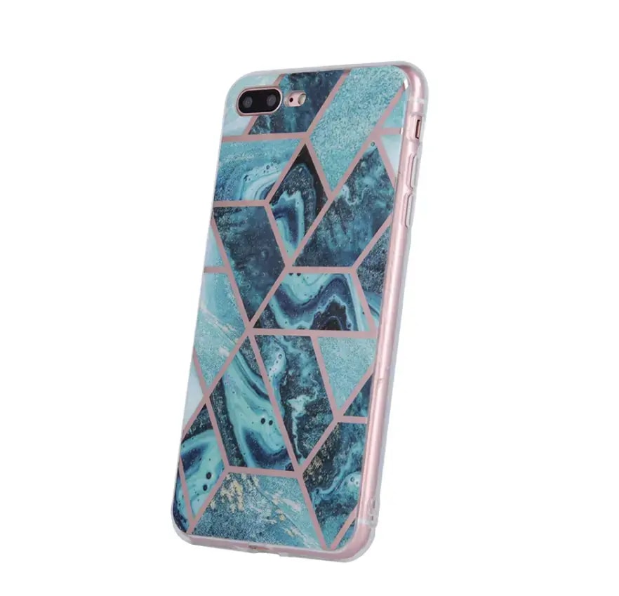 Ümbris iPhone 11 Pro, Fusion Geometric Marble, sinine