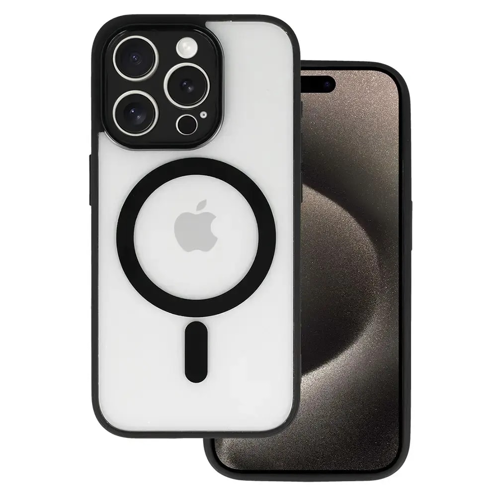 Fusion Acrylic Color case with MagSafe for iPhone 15 Plus, black