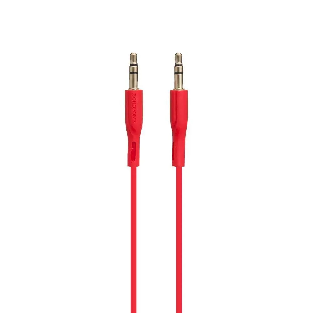 AUX-kaabel Borofone BL1 Premium 3,5 mm – 3,5 mm, 1 m, punane