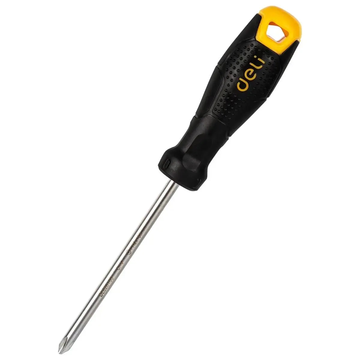 Deli Tools EDL626100 Phillips screwdriver, PH2 × 100 mm, black