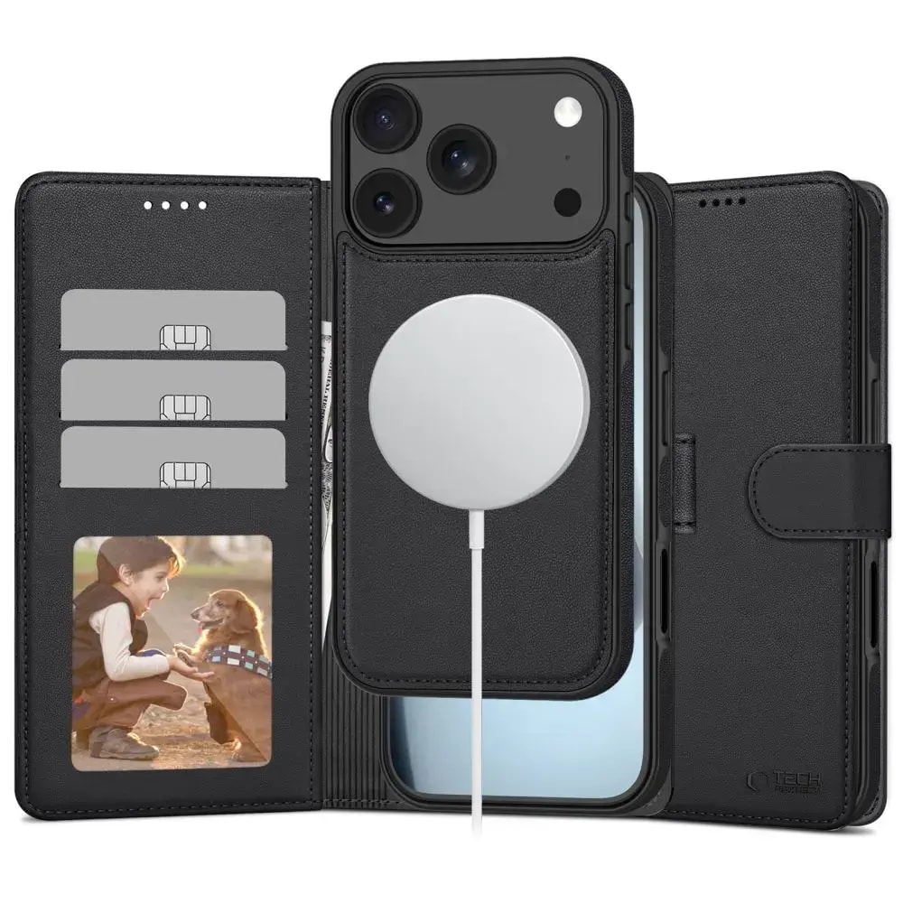 TECH-PROTECT WALLET case for iPhone 17 Pro Max, black