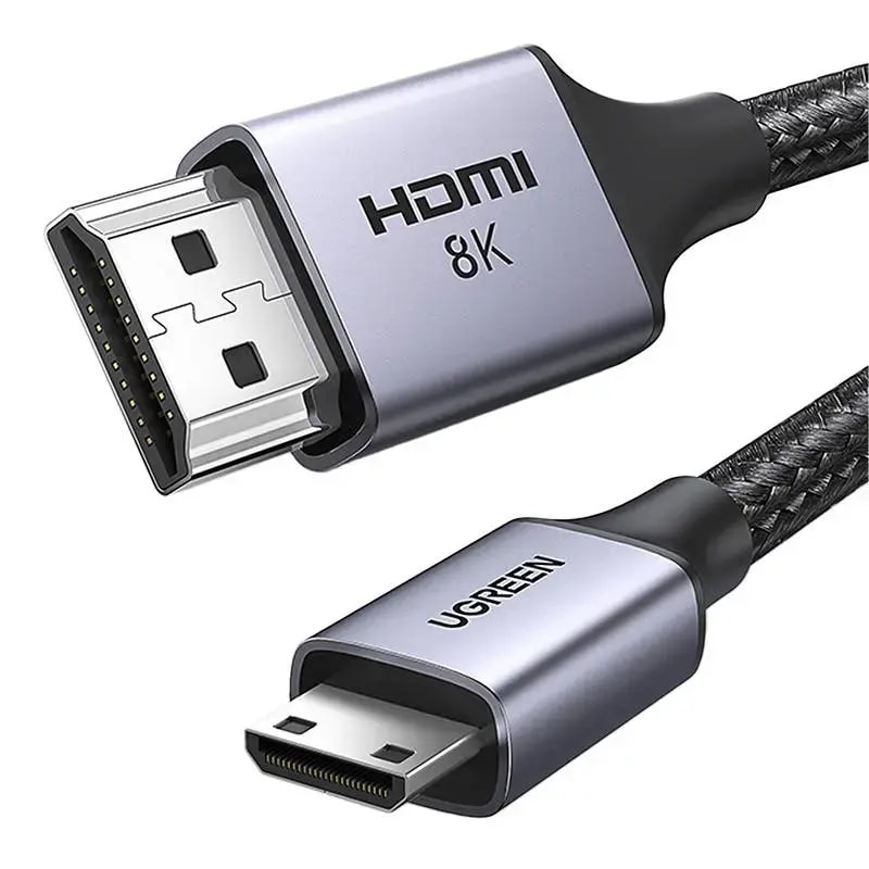 Ugreen HD163 Mini HDMI to HDMI cable, 8K 60 Hz, 2 m, black