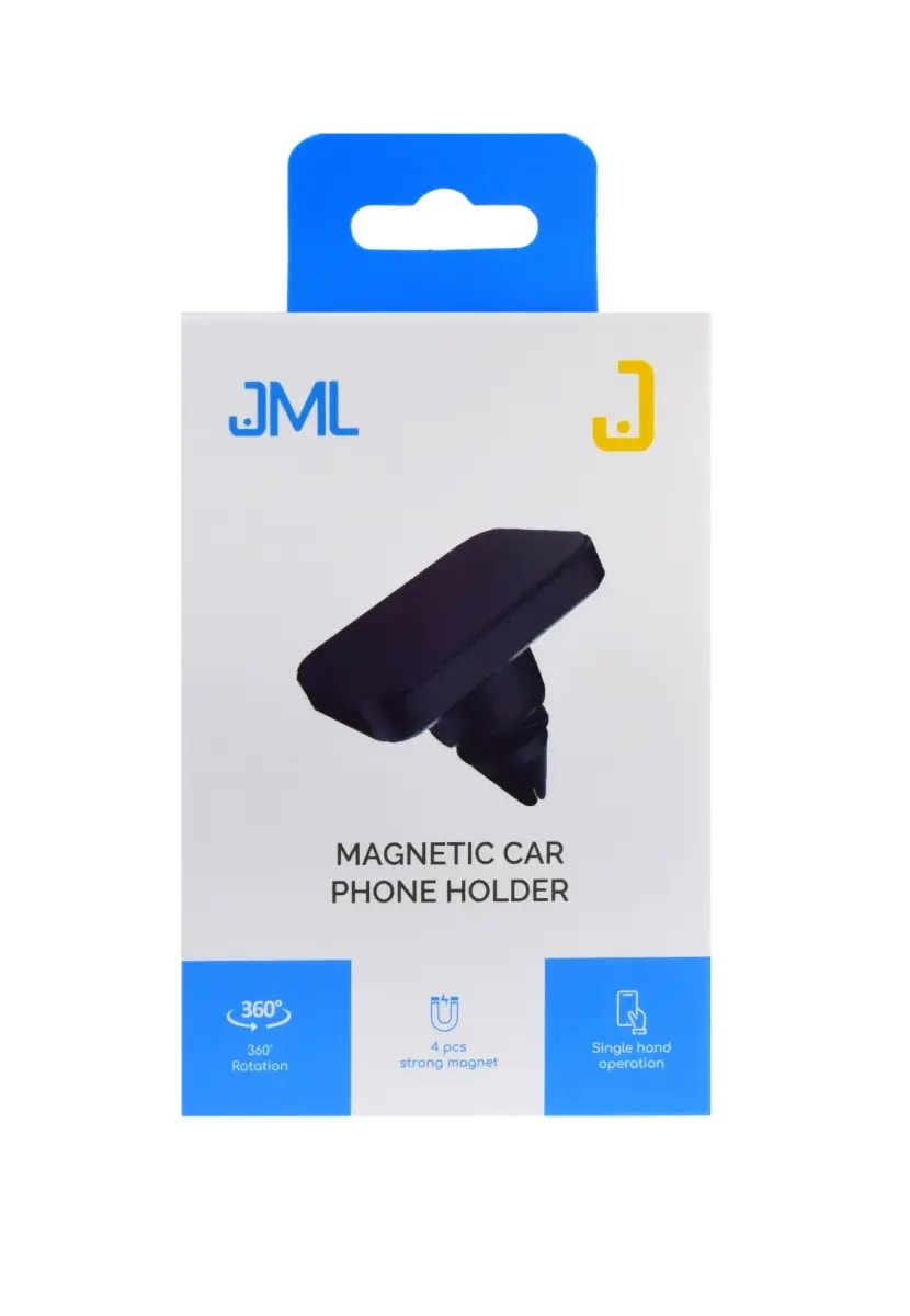 Автодержатель для телефона JML CH-113, на дефлектор, магнитный, чёрный