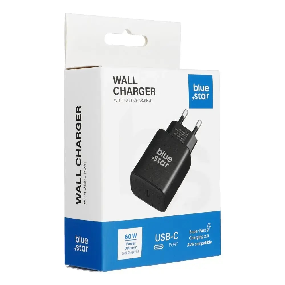 Laadija Blue Star TFB-AVS-, 60 W, USB-C, must