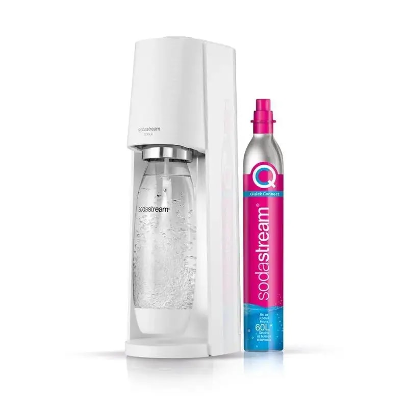 SodaStream Terra sparkling water maker with CO2 and 1 l bottle, white