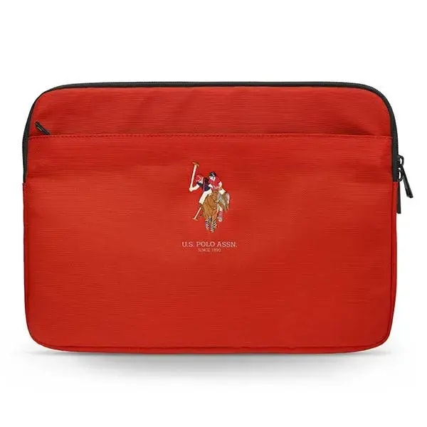 Sülearvuti ümbris U.S. Polo Assn. Polo Embroidery 13″, punane