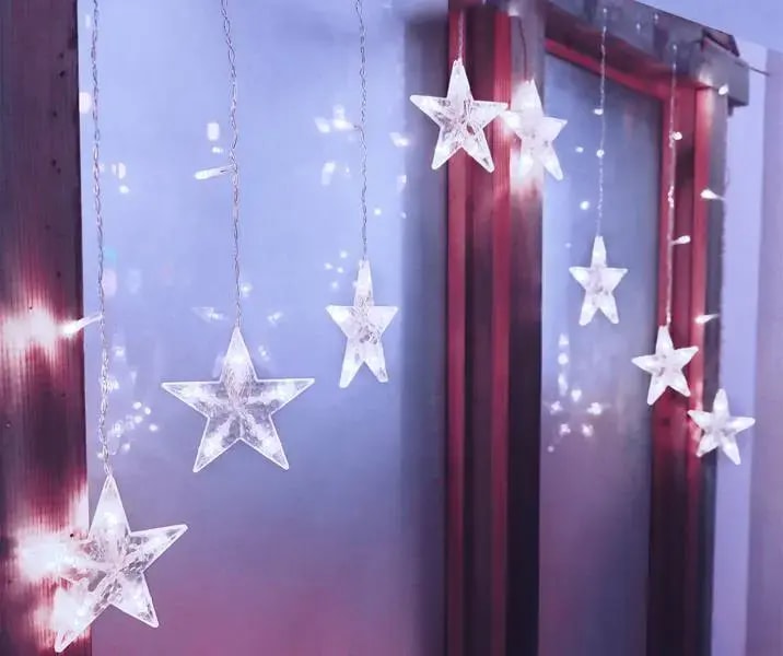 Goodbuy ML49Z Stars light curtain, 136 LEDs, cold white