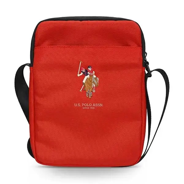 U.S. Polo Assn. Polo Embroidery tablet bag 10″, red