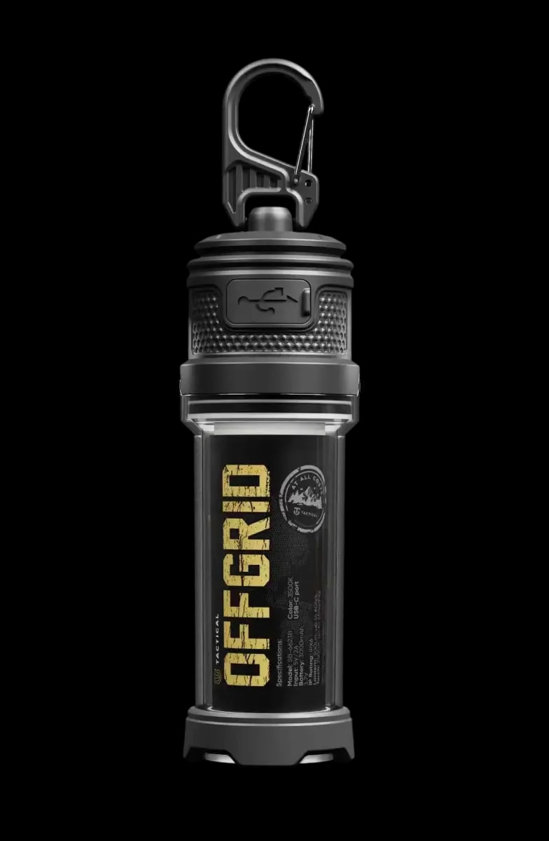 LED-latern ja akupank Tactical OffGrid, 250 lm, IPX6