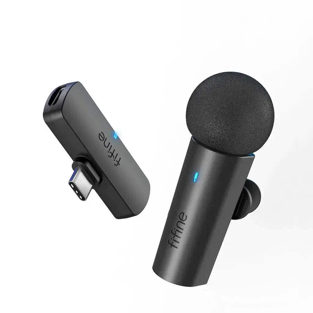 Fifine M6 wireless microphone, USB-C, 2.4 GHz