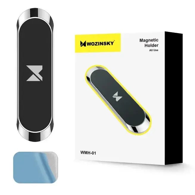 Wozinsky magnetic car phone holder, suction cup, black