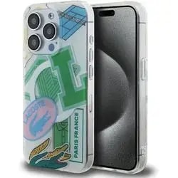 Lacoste LCHMP15LUPAN Hard Case Double Layer Patch case for iPhone 15 Pro