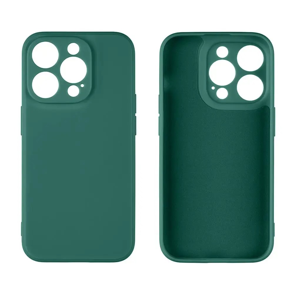 OBAL:ME Matte case for iPhone 15 Pro, green