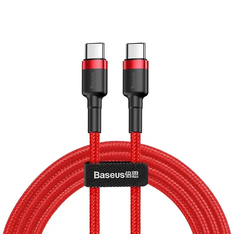 Kaabel USB-A – USB-C Baseus Cafule CATKLF-H09, 2 m, 15 W, punane