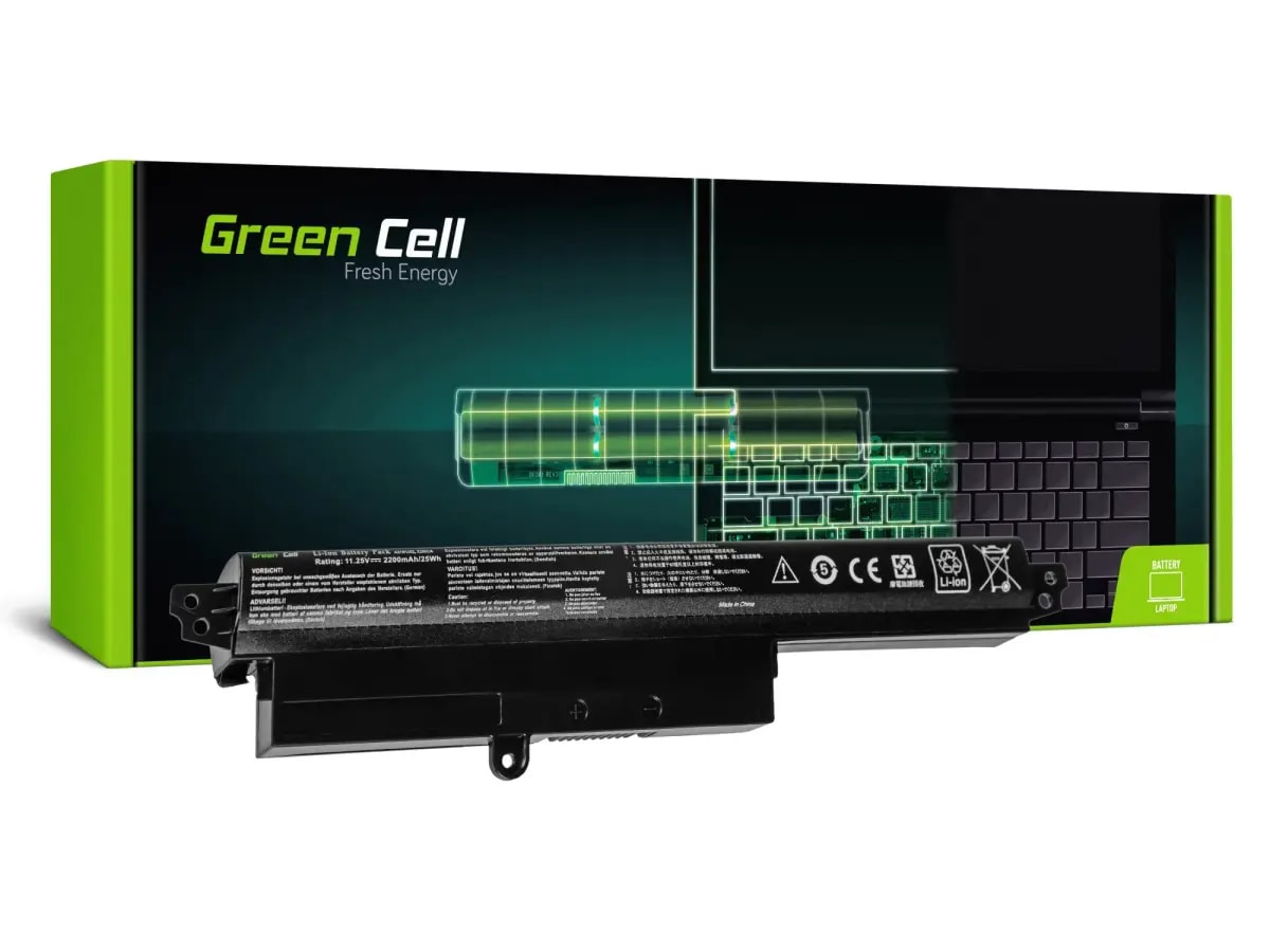 Sülearvuti aku Green Cell A31N1302, Asus X200 / VivoBook F200, 2200 mAh
