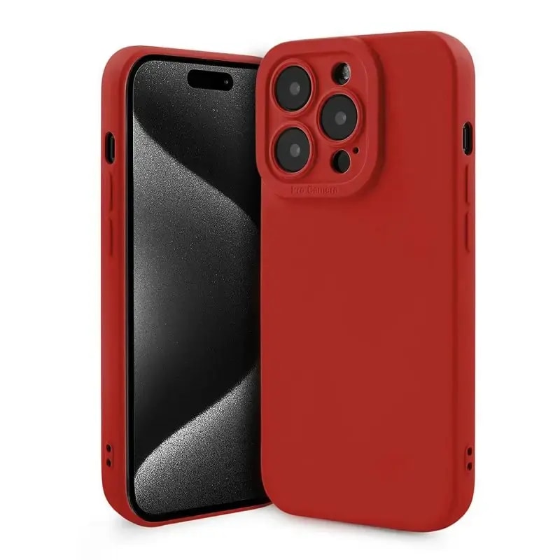 Ümbris iPhone 14, Fusion Softy Protect, punane