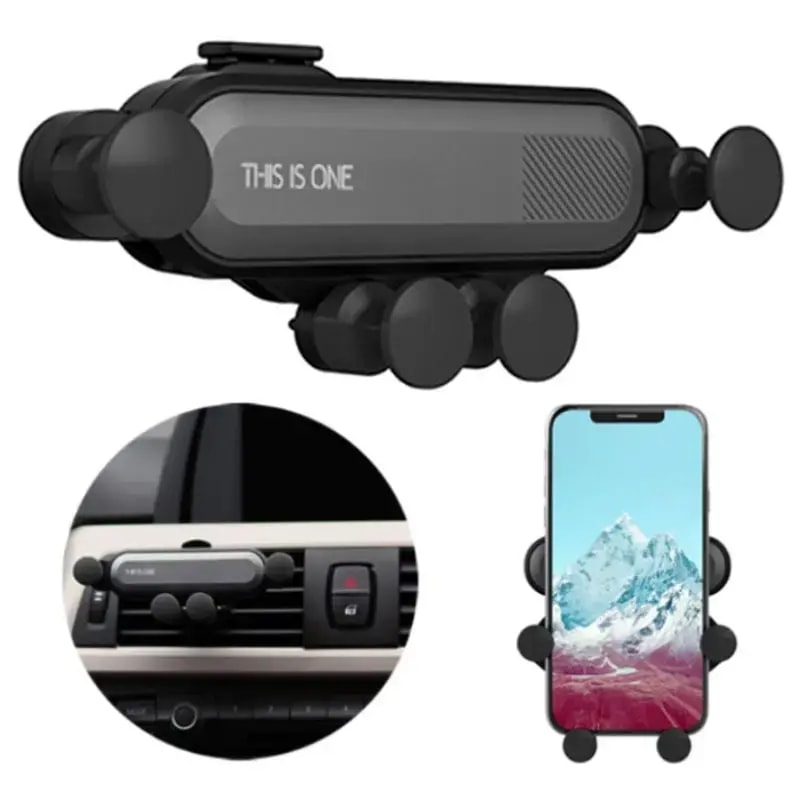GoodBuy The One gravity car phone holder, air vent, black