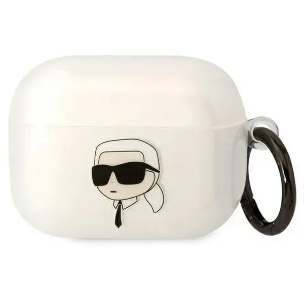 TPU-чехол Karl Lagerfeld NFT Karl Head для AirPods Pro, белый