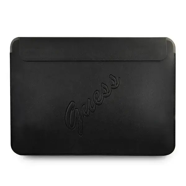Sülearvuti ümbris Guess Saffiano Script 13″, must