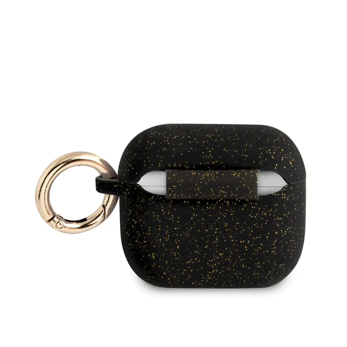 Guess Glitter Printed Logo silicone case for AirPods 3, black