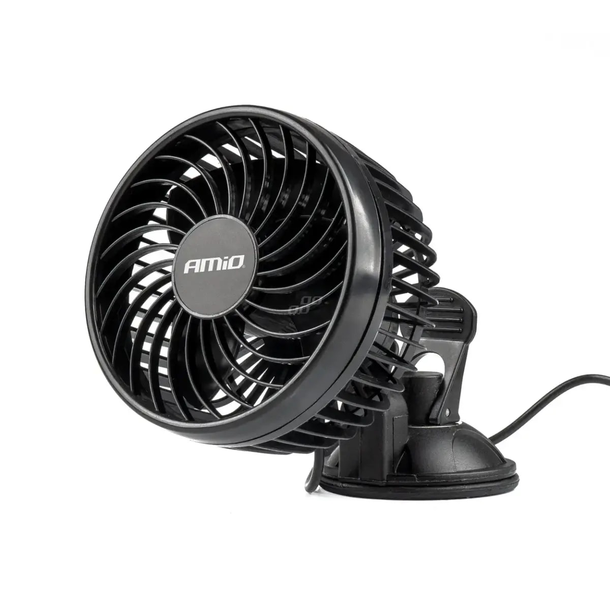AMiO car fan with suction cup, 4.5″, 24 V