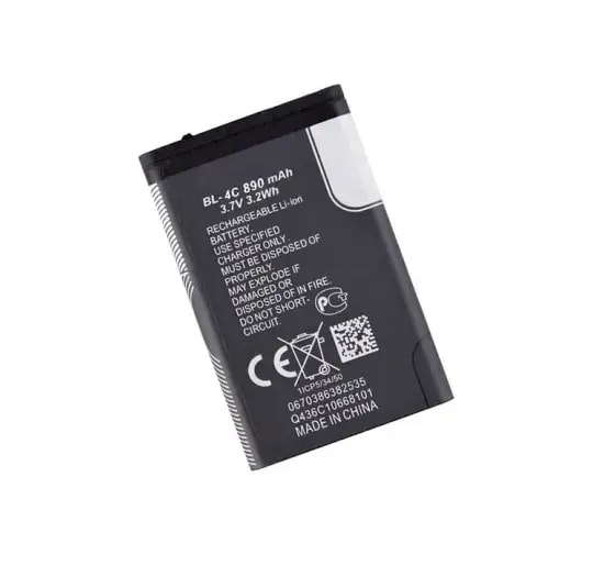 Nokia BL-4C compatible battery, 890 mAh, Li-Ion