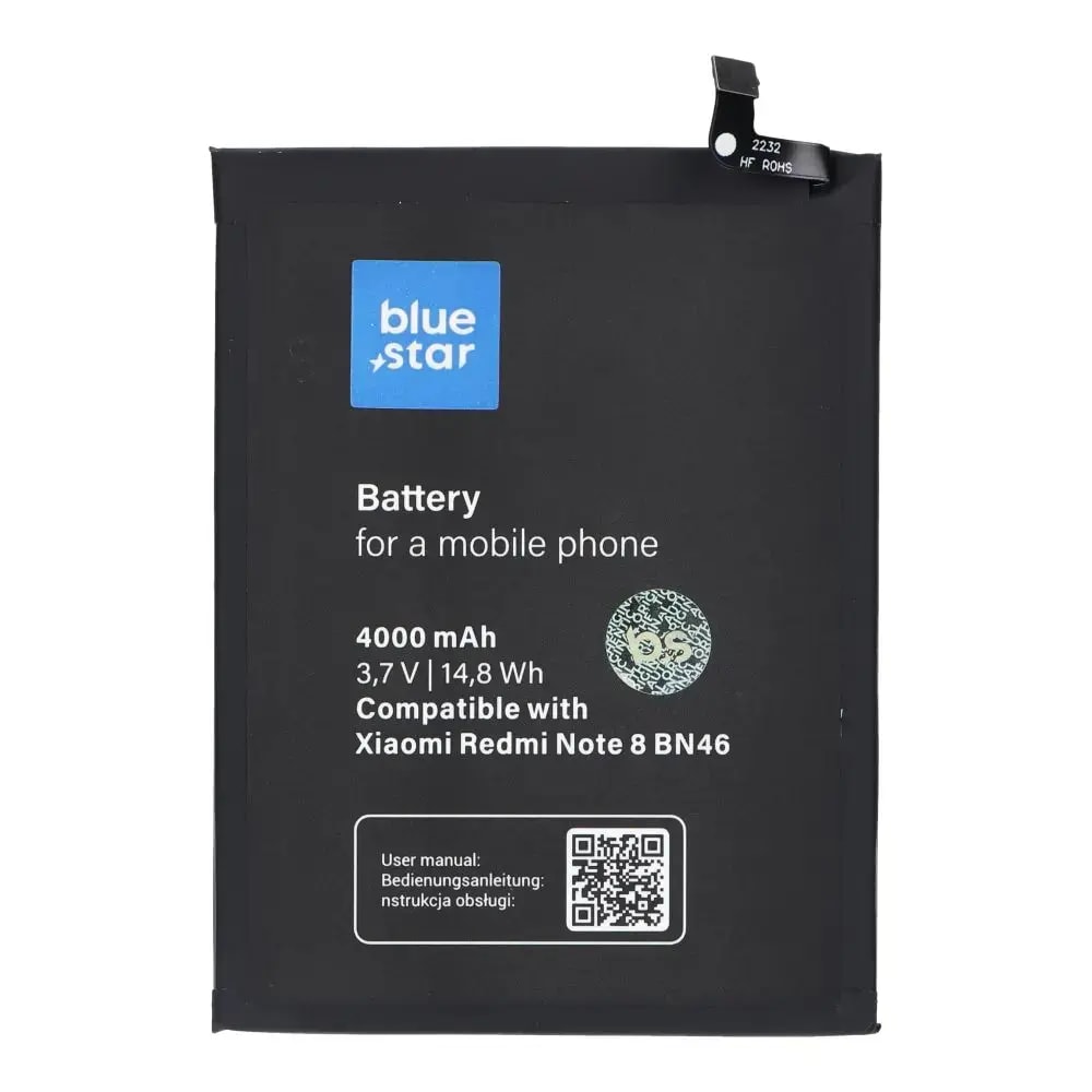Blue Star BN46 battery for Xiaomi Redmi Note 8 / Note 8T / Redmi 7, 4000 mAh