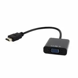 Gembird HDMI to VGA adapter with audio cable, black