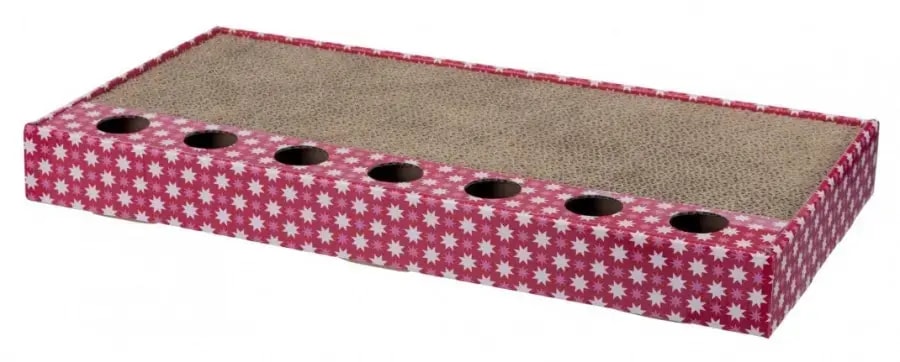 Kraapimispapp Trixie mänguasjadega, 48 × 25 cm, roosa