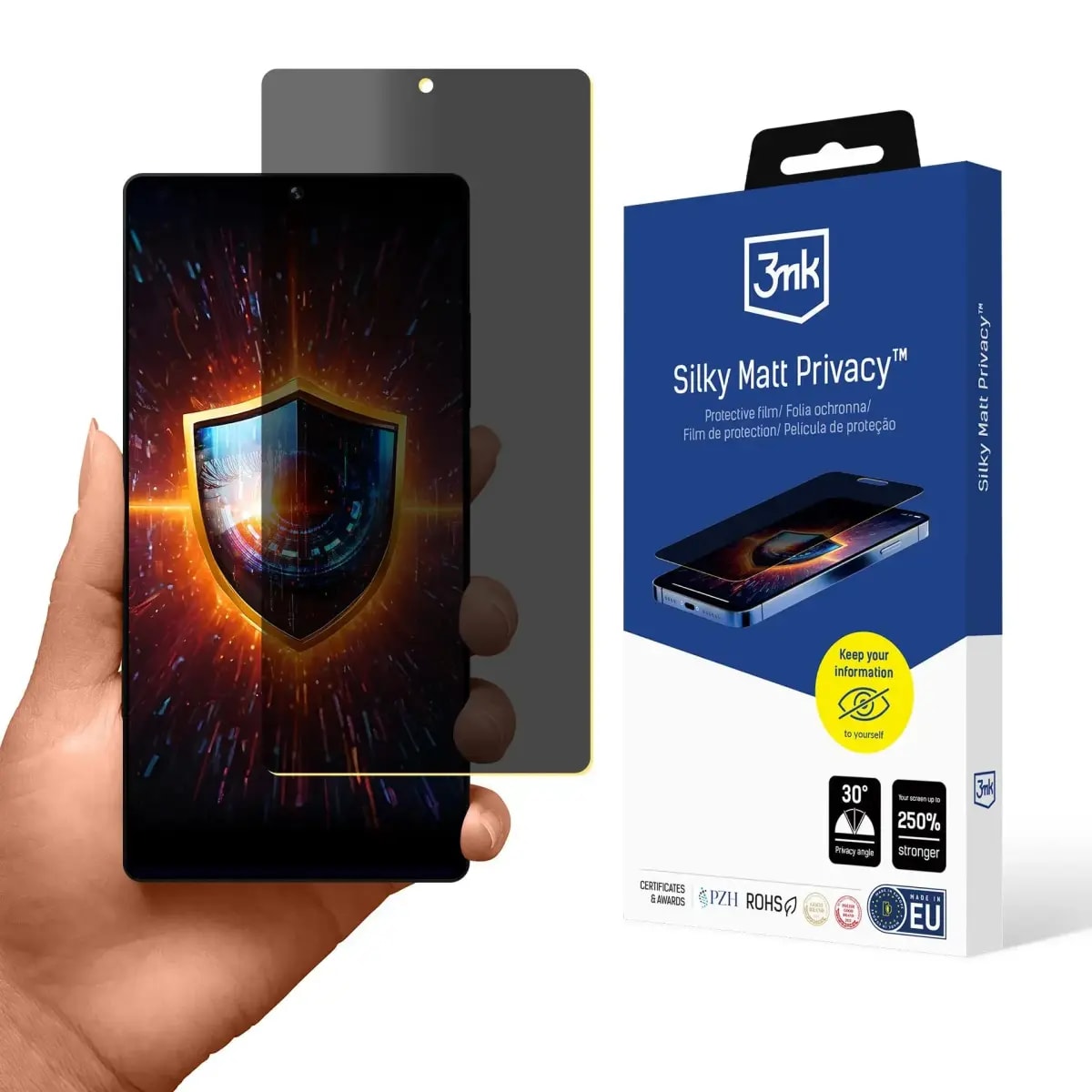 Приватная защитная плёнка для Samsung Galaxy S25 Ultra 3mk Silky Matt