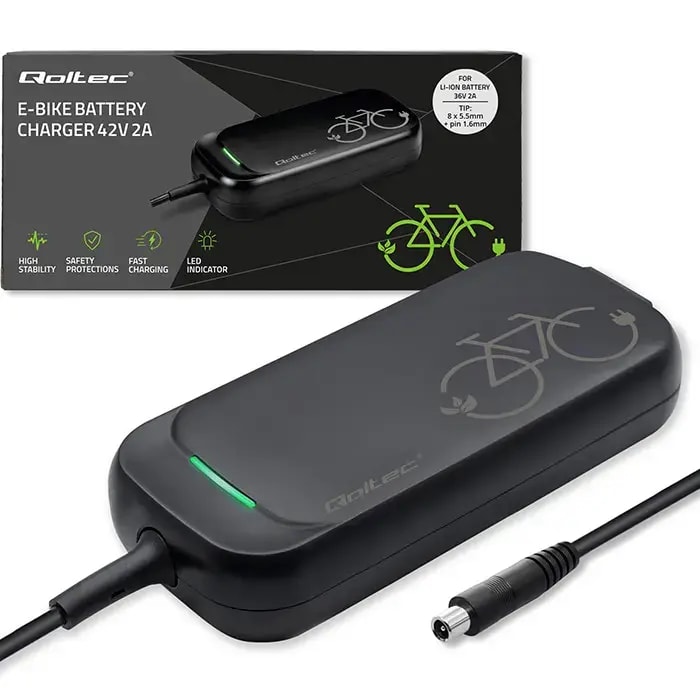 Qoltec 50334 charger for Xiaomi 36 V e-scooters, 42 V, 2 A
