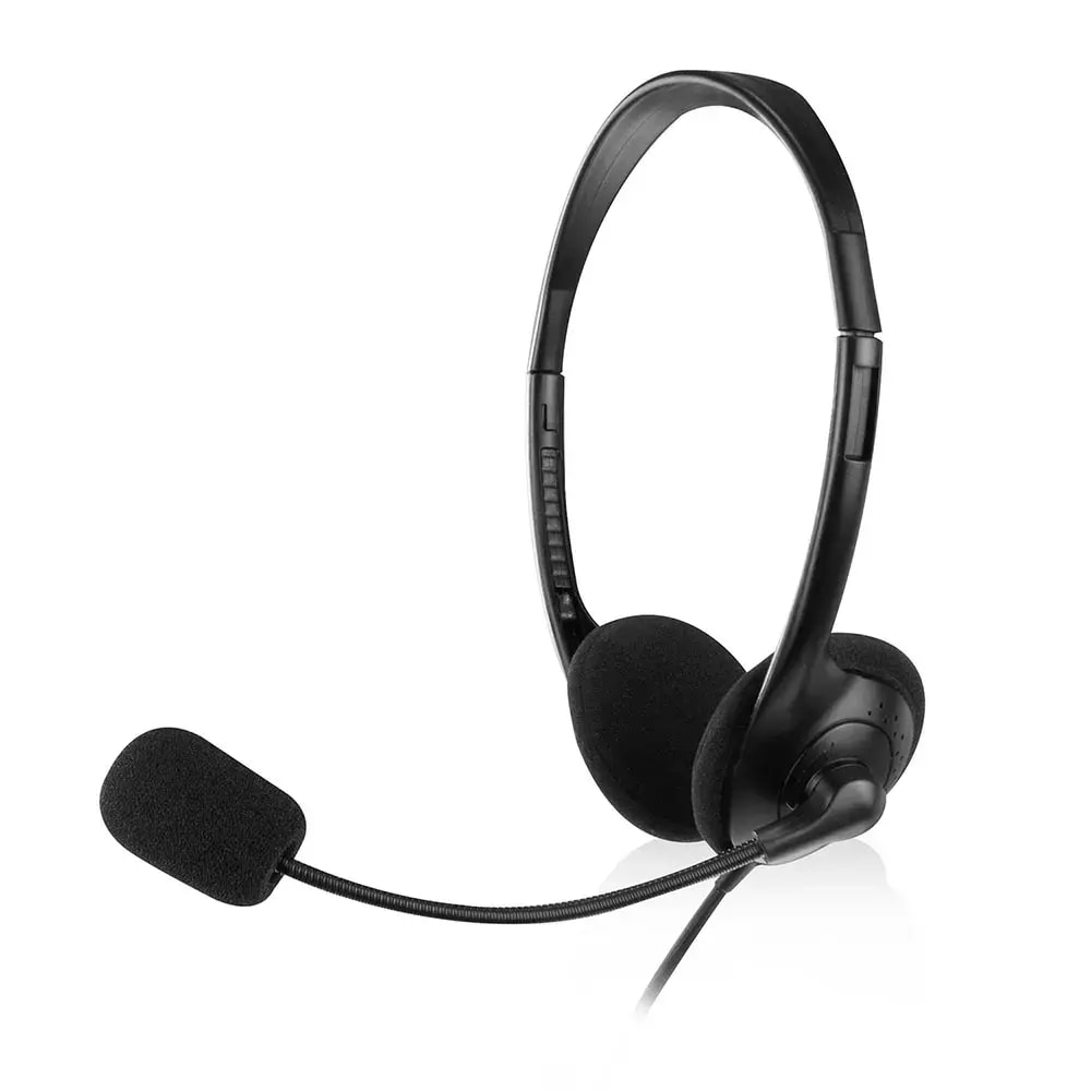 eWENT EW3563 headset with microphone, 2 × 3.5 mm, 2.10 m cable
