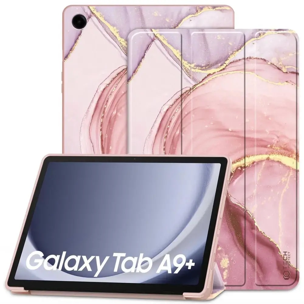 Чехол для Samsung Galaxy Tab A9+ Tech-Protect SmartCase, розовый