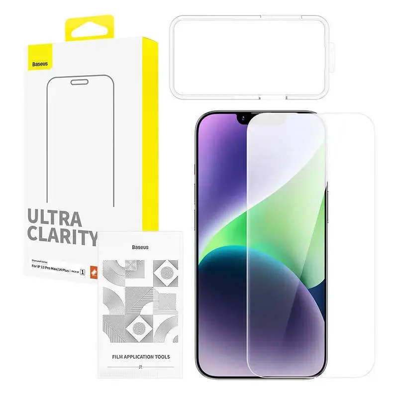 Kaitseklaas iPhone 13 Pro Max / 14 Plus, Baseus OS Diamond Series