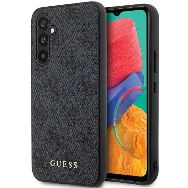 Чехол для Samsung Galaxy S23 FE Guess GUHCS23FEG4GFGR Metal Gold Logo, серый