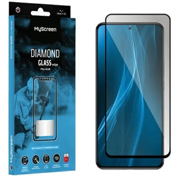 MS Diamond Glass screen protector for Samsung Galaxy S23 FE / S711 black full cover