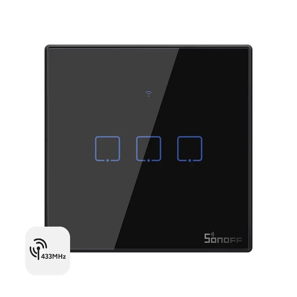 Sonoff TX T3EU3C smart wall switch, RF control