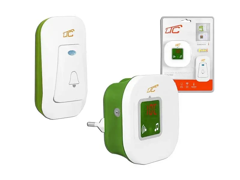 LTC LXDZ1 Electro wireless doorbell with thermometer, 230 V