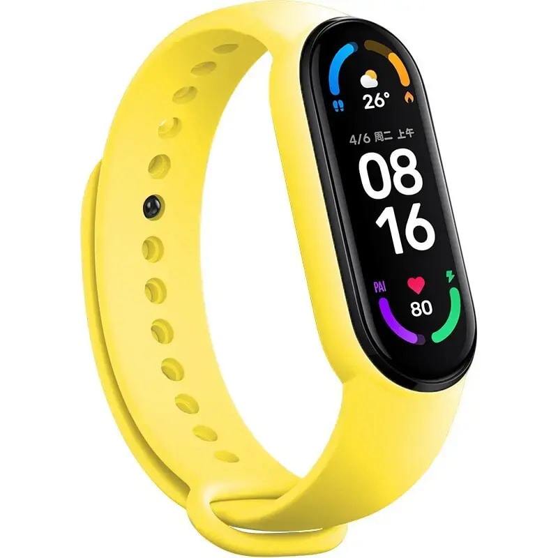 Kellarihm Xiaomi Mi Band 3/4, Fusion Wave, silikoon, kollane