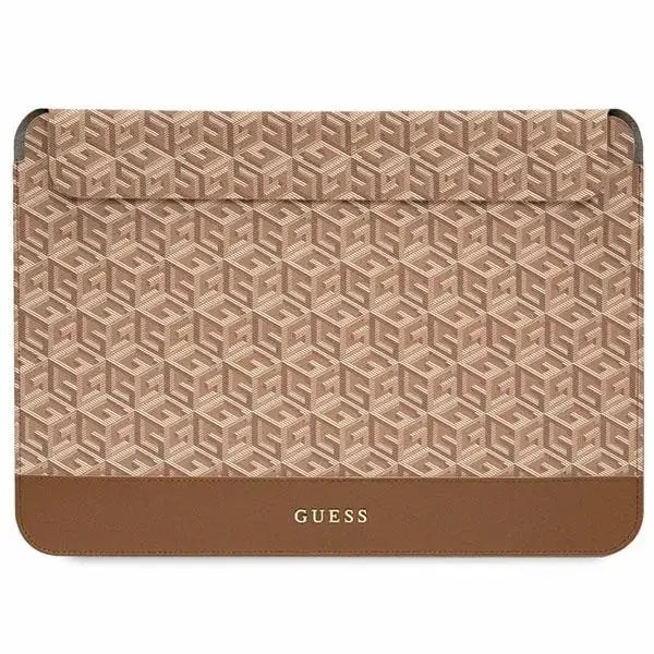 Sülearvuti ümbris Guess GCube Stripes 14″, pruun