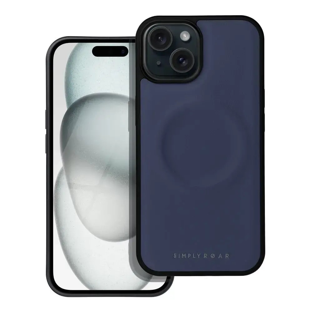 Чехол для iPhone 15 Plus Roar Mag Morning с MagSafe, синий