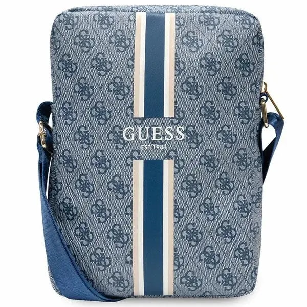 Guess 4G Stripes tablet bag 10″, blue