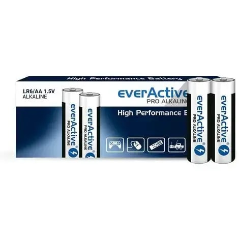 everActive Pro Alkaline AA (LR6) batteries, 1.5 V, 10-pack
