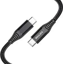 Kaabel USB-C – USB-C Philips DLC5206C|00, 2 m, must