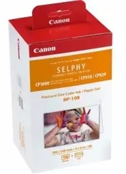 Tindi- ja paberikomplekt Canon RP-108 SELPHY CP printeritele, 108 lehte