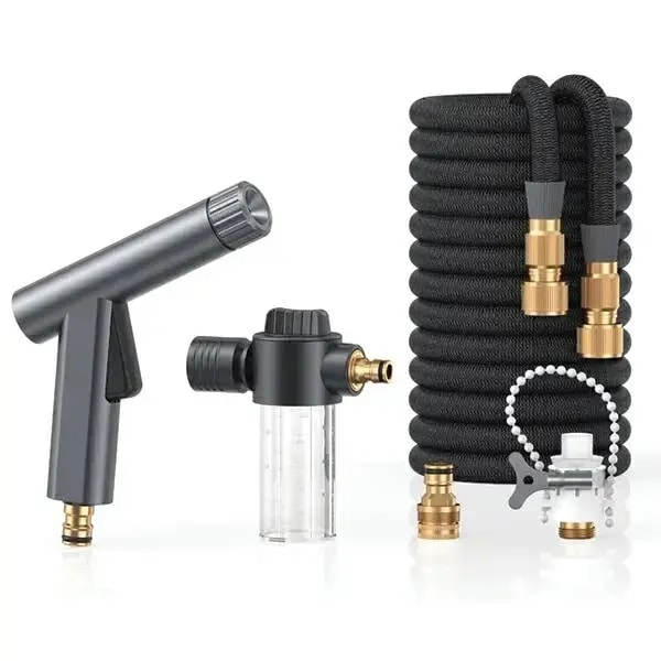 Usams US-ZB260 car wash spray gun with expandable hose, up to 15 m