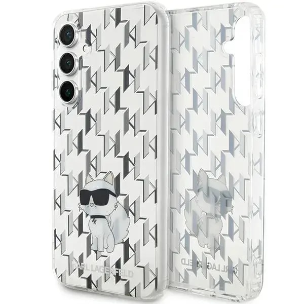 Läbipaistev ümbris Samsung Galaxy S23 FE, Karl Lagerfeld Monogram Choupette