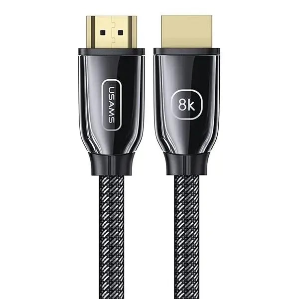 Кабель HDMI Usams U67 2.1, 8K 60 Гц, 2 м, чёрный