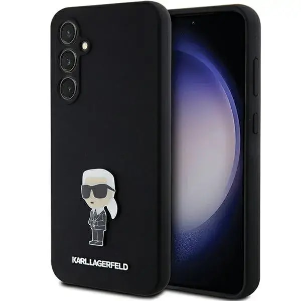 Чехол для Samsung Galaxy S23 FE Karl Lagerfeld KLHCS23FEMHKNPK Ikonik Metal Pin